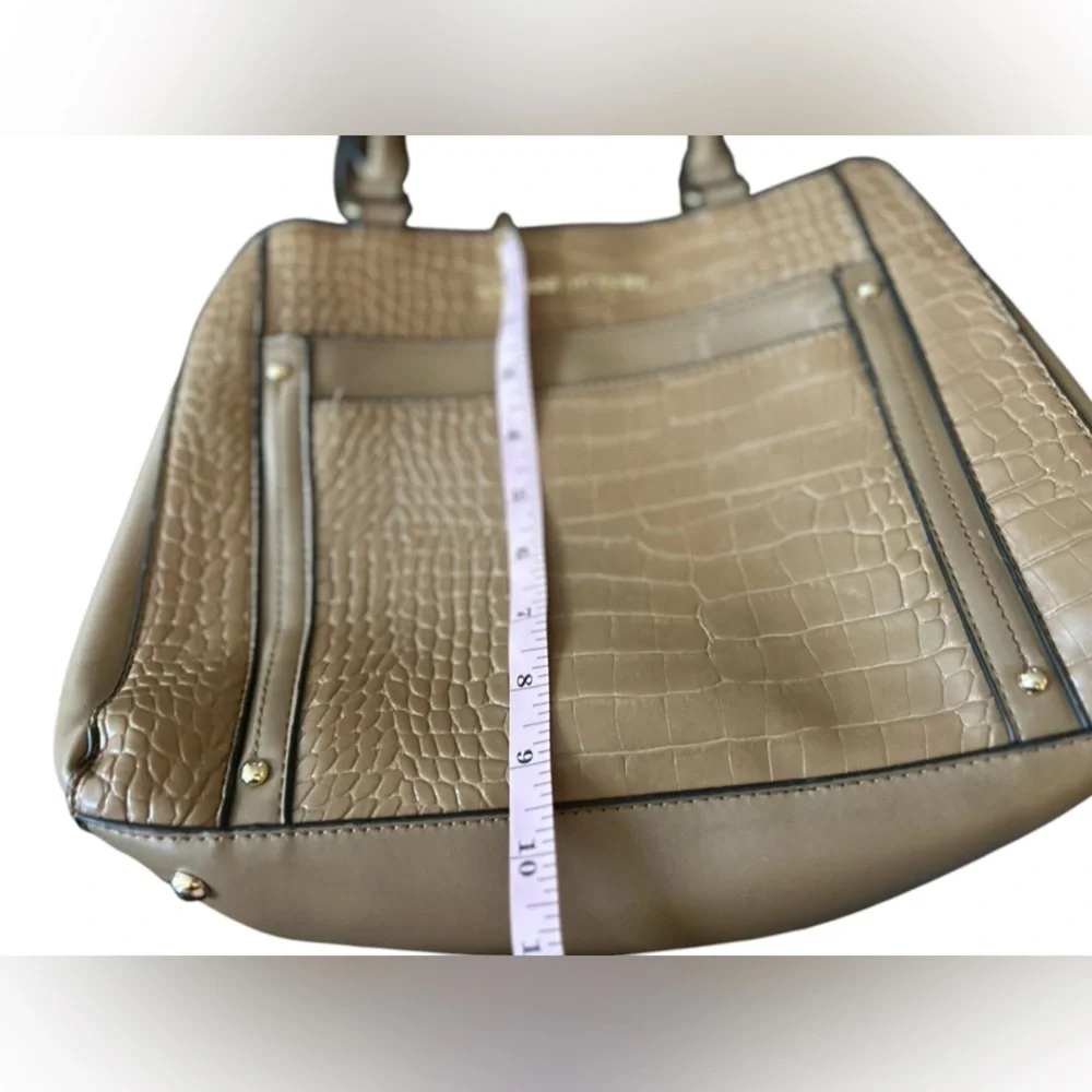 Adrienne Vittadini Women's‎ Brown Crocodile Embossed Shoulder Bag free of wallet